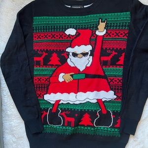 Christmas sweaters. For him and her.